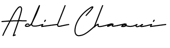 Signature d&rsquo;Adil Chaoui